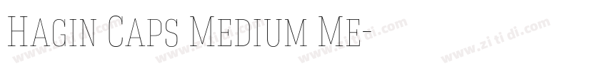 Hagin Caps Medium Me字体转换
